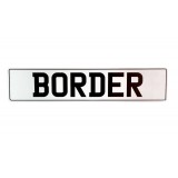 NUMBER PLATE FRONT WITH BORDER 